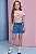 Shorts em Jeans com Elastano. Acompanha Presilha de Cabelo Infanti - Imagem 2