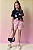 Shorts em Sarja com Elastano Rosa Vic Vicky - Imagem 1