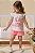 Conjunto de Bata em Meia Malha com Shorts em Moletom sem Pelúcia Infanti Infantil Menina - Imagem 2