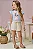 Conjunto de Blusa em Meia Malha com Shorts em Moletom sem Pelúcia Infanti Infantil Menina - Imagem 2