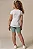 Conjunto de Blusa em Malha Fresh e Biker em Canelado Liz Infanti Infantil Menina - Imagem 3