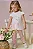 Conjunto de Bata em Meia Malha com Calça Legging em Malha Power Infanti Infantil Menina - Imagem 1