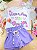 Conjunto de Blusa em Meia Malha e Tela e Shorts em Blend de Viscose Infanti Infantil Menina - Imagem 1