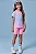 Conjunto de Blusa Alongada em Malha Yuki e Bermuda Biker em Malha UV 50+ Infanti Infantil Menina - Imagem 2
