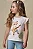 Blusa em Cotton Off White Raposa Infanti Infantil Menina - Imagem 1