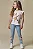Blusa em Cotton Off White Raposa Infanti Infantil Menina - Imagem 3