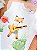 Blusa em Cotton Off White Raposa Infanti Infantil Menina - Imagem 5