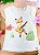 Blusa em Cotton Off White Raposa Infanti Infantil Menina - Imagem 1