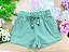 Shorts em Sarja com Elastano Infanti Infantil Menina - Imagem 1