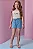 Conjunto de Regata em Canelado Liz e Shorts em Jeans com Elastano Infanti Infantil Menina - Imagem 1