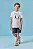 Conjunto Camiseta em Meia Malha e Bermuda em Cotton Jeans com Elastano LucBoo Infantil Menino - Imagem 1