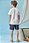 Conjunto Camiseta em Meia Malha e Bermuda em Cotton Jeans com Elastano LucBoo Infantil Menino - Imagem 2