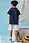 Conjunto de Camisa Polo em Meia Malha e Bermuda em Linho Santorine com Elastano LucBoo Infantil Menino - Imagem 2