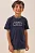 Camiseta em Meia Malha Azul Marinho LucBoo Infantil Menino - Imagem 1