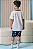 Conjunto de Pijama com Camiseta em Meia Malha e Bermuda em Malha Power LucBoo Infantil Menino - Imagem 2