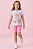 Bermuda Biker em Soft Line Rosa Kukiê Infantil Menina - Imagem 1