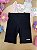 Bermuda Biker em Soft Line Preto Kukiê Infantil Menina - Imagem 1