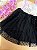 Saia em Tule Glitter Estrelas Preto Kukiê Infantil Menina - Imagem 4
