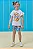 Conjunto de Blusa em Meia Malha e Bermuda Biker em Molecotton Kukiê Infantil Menina - Imagem 1