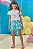 Conjunto de Blusa em Meia Malha e Shorts em Air Tech Kukiê Infantil Menina - Imagem 3