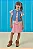 Vestido em Molecotton e Colete em Jeans Kukiê Infantil Menina - Imagem 1