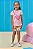 Conjunto de Blusa em Meia Malha e Bermuda Biker em Molecotton Kukiê Infantil Menina - Imagem 1