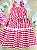 Vestido em Tecido Vichy Vermelho Infantil Menina Up Baby - Imagem 1