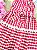 Vestido em Tecido Vichy Vermelho Infantil Menina Up Baby - Imagem 2