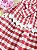 Vestido em Tecido Vichy Vermelho Infantil Menina Up Baby - Imagem 3
