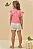 Conjunto de Blusa em Malha Fresh e Short Saia em Moletom sem Pelúcia Kukiê Infantil Menina - Imagem 4