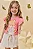 Conjunto de Blusa em Malha Fresh e Short Saia em Moletom sem Pelúcia Kukiê Infantil Menina - Imagem 2