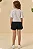 Conjunto de Blusa em Meia Malha e Shorts em Moletom sem Pelúcia Kukiê Infantil Menina - Imagem 3