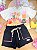 Conjunto de Blusa em Meia Malha e Shorts em Moletom sem Pelúcia Kukiê Infantil Menina - Imagem 1