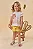 Conjunto de Bata em Meia Malha e Shorts em Malha Waffle Kukiê Infantil Menina - Imagem 2