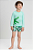Conjunto Camiseta e Sunga Boxer Praia em Malha UV Verde Up Baby - Imagem 1