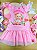 Vestido Urso com Tule Rosa Cinti - Imagem 1