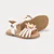 Sandália Infantil Bibi Shine Mini Branca com Flor - Imagem 1