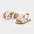Sandália Infantil Bibi Shine Mini Branca com Flor - Imagem 2