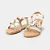 Sandália Infantil Bibi Shine Kids Branca com Borboletas - Imagem 4