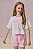 Conjunto de Pijama de Blusa em Malha Fresh com Shorts em Malha Comfy Infanti Infantil Menina - Imagem 2