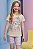 Conjunto de Blusa Alongada em Meia Malha e Bermuda Biker em Malha Power Infanti Infantil Menina - Imagem 3
