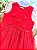 Vestido em Canelado Liz e Tule com Elastano Vermelho Infanti Infantil Menina - Imagem 4