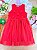 Vestido em Canelado Liz e Tule com Elastano Vermelho Infanti Infantil Menina - Imagem 1