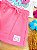 Conjunto de Blusa em Meia Malha e Shorts Saia em Moletom Botonê sem Pelúcia Infanti Infantil Menina - Imagem 4