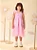 Vestido Infantil Menina Rosa de Tule e Lastex com Alças Laços Momi - Imagem 2