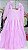 Vestido Infantil Menina Rosa de Tule e Lastex com Alças Laços Momi - Imagem 3