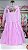 Vestido Infantil Menina Rosa de Tule e Lastex com Alças Laços Momi - Imagem 1