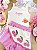 Conjunto Infantil Menina Canelado Cherry Pink com Lenço de Tricot Momi - Imagem 6