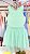 Conjunto Regata Canelada Saia de Tule com Glitter Verde Menta Mon Sucré - Imagem 1