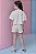 Conjunto de Blusa em Meia Malha e Shorts em Moletom Linho sem Pelúcia Infanti Infantil Menina - Imagem 4